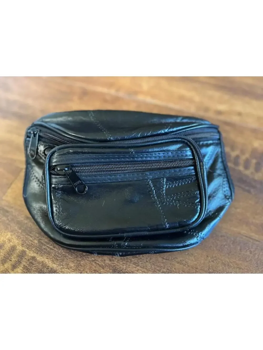 Black Genuine Leather Small Crossbody Bag